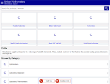 Tablet Screenshot of amberthermometers.com